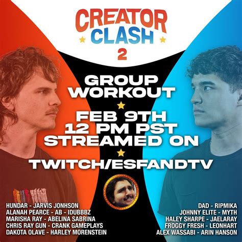 twitch creator clash|Creator Clash 2 Group Workout is your chance to size。